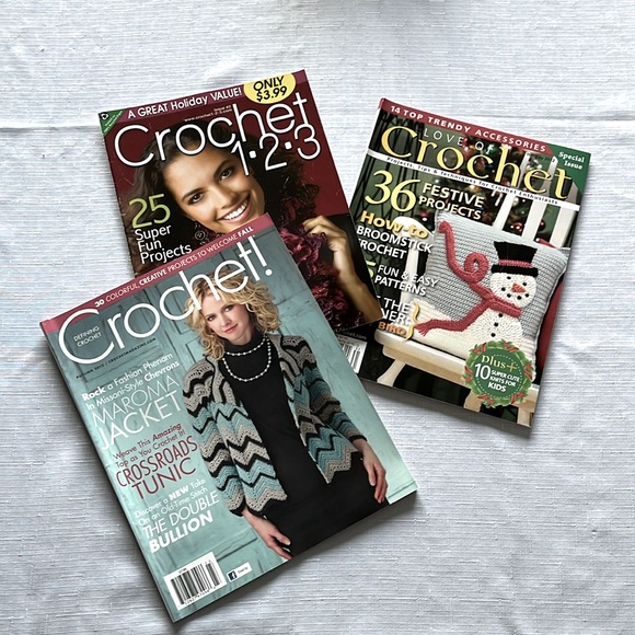 CROCHET MAGAZINES SET OF 3 - Picture 2 of 10